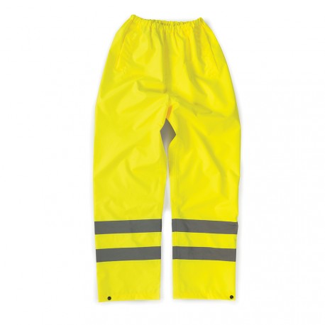 --- Tough Grit Hi-Vis Waterproof Trousers Yellow, XXL