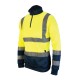 --- Tough Grit Hi-Vis 2-Tone Sweatshirt Yellow/Navy, XXL