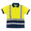 --- Tough Grit Hi-Vis 2-Tone Polo Shirt Yellow/Navy, XXXL