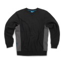 --- Tough Grit 2-Tone Sweatshirt Black / Charcoal, L