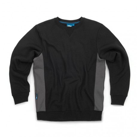 --- Tough Grit 2-Tone Sweatshirt Black / Charcoal, XS