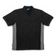 --- Tough Grit 2-Tone Polo Black / Charcoal, XS