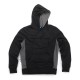 --- Tough Grit 2-Tone Hoodie Black / Charcoal, XS