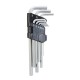 --- King Dick Hex Key Wrench Long Plastic Set AF 9pce, 1/16" - 3/8" 