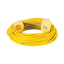 --- Defender Extension Lead Yellow 1.5mm2 16A 25m, 110V