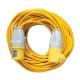 --- Defender Extension Lead Yellow 1.5mm2 16A 25m, 110V