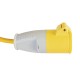 --- Defender Extension Lead Yellow 2.5mm2 32A 14m, 110V