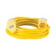 Defender Arctic Extension Lead Yellow 16A 2.5mm2 10m, 110V