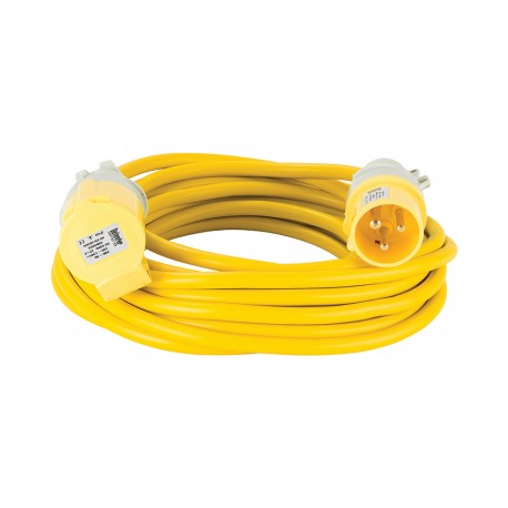 --- Defender Arctic Extension Lead Yellow 16A 2.5mm2 10m, 110V