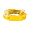 --- Defender Arctic Extension Lead Yellow 16A 2.5mm2 10m, 110V