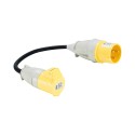 --- Defender Fly Lead Converter 32A - 16A, 110V