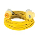 --- Defender Extension Lead Yellow 1.5mm2 16A 14m, 110V