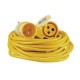 --- Defender Extension Lead Yellow 1.5mm2 16A 14m, 110V