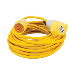 --- Defender Extension Lead Yellow 2.5mm2 16A 14m, 110V