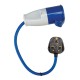 --- Defender Fly Lead Converter 13A - 16A, 230V