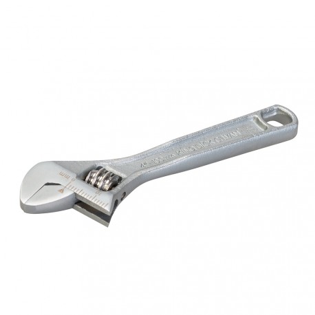 --- King Dick Adjustable Wrench Chrome, 4"